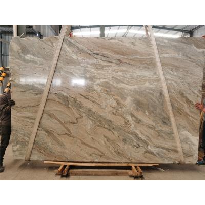 China 2021 Price 30x60 Modern Natural Irish Rainforest Tree Brown Colors Export Marble Flooring Wall Tile for sale