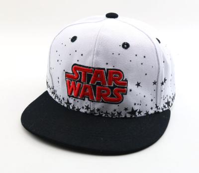 China 100% polyster Custom Snapback Embroidery customize snapback hats wholesale size57-59cm wihte black blue for sale