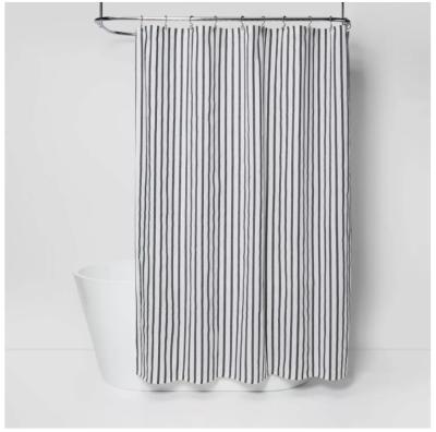 China Manufacturer Custom New Design Sustainable Cotton Bath Room Shower Curtain for sale