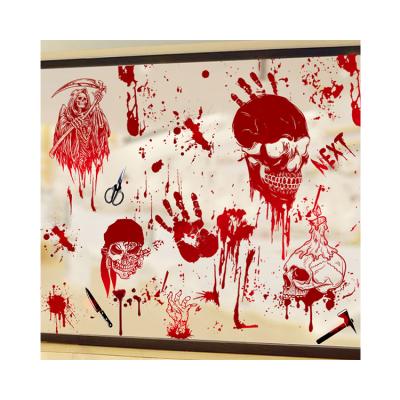 China Window Sticker 2021 New Window Glass Halloween Wall Stickers Floor Decorations Self Adhesive Electrostatic Stickers for sale