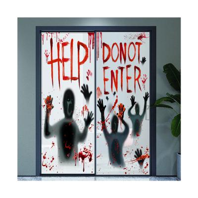 China Window Sticker Halloween Door Stickers Extra Large Window Glass Stickers Wall Stickers for sale