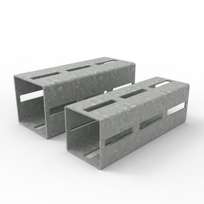 China Heavy Duty Profile Custom Slotted Galvanized Steel Square Channel for sale