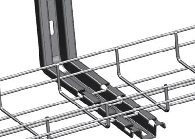 Chine Acier galvanisé plongé chaud de Mesh Cable Tray Basket Q235B de fil de PAGE à vendre