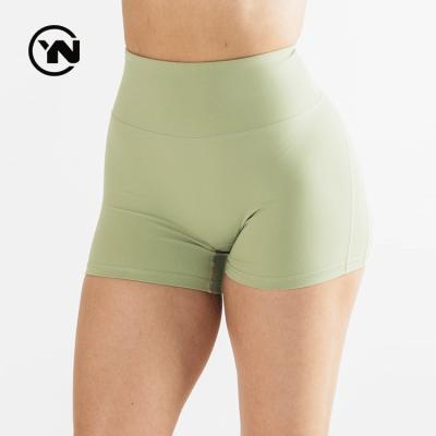 China Wholesale Anti-Wrinkle Fitness Yoga Wear Women Private Label Belly Control Polyester Compression Booty Shorts Yoga for sale