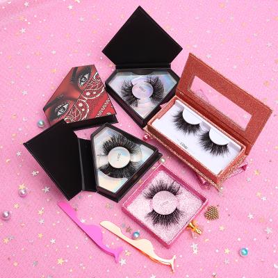 China Wholesale Natural High Quality Long Full Strip Lashes 3d Mink Eyelashes Private Labels Boxes 5d 25mm Mink Eyelash Luxury Seller Real for sale