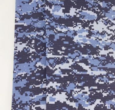 Cina Materiale blu di poliestere camuffato tessuto, mosaico stampato materiale di camuffamento in vendita
