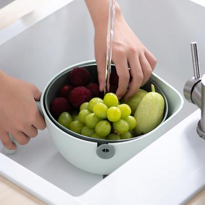 China Viable Chinese Kitchen Basket Strainer Strainers Plastic Strainer Maker Strainer Bowl With Handle for sale