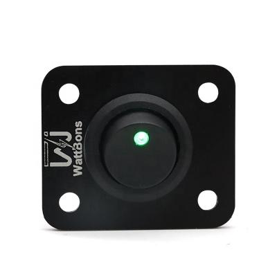 China Sturdy and durable WattBons 12V Round Toggle Green LED Switch Marine Panel 12V DC On/Off SPST for Car Truck Rocker On-Off Control Switch Panel for sale