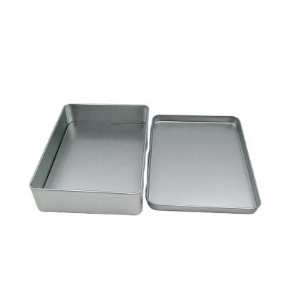 China Handmade Custom Watercolor Buy Blank Rectangular Metal Candy Christmas Tins Box For Sale for sale