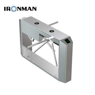 China Dual Core Tripod Turnstile RFID Face Recognition 304 Stainless Steel Turnstile For Park Entrance for sale