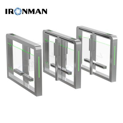 China Snelheid Swing Gate Draaibaar Ruimtebesparing Met DC borstelloze motor Te koop