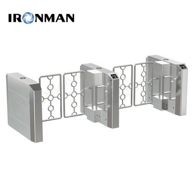China Brushless Servo Motor Anti Climbing Access Control Swing Barrier Turnstiles For Supermarket for sale