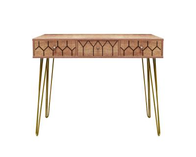 China ZJH Stable Luxury Console Table Sofa Table With Two Drawers Entry Hall Table for sale