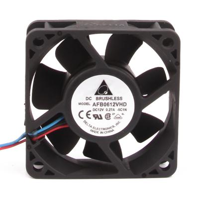 China Hotel Delta 6020 12v 0.27A 6cm Double Ball Chassis High Wind Speed AFB0612VHD 60mmx60mmx20mm 6020 ventiladores Radial Fan for sale