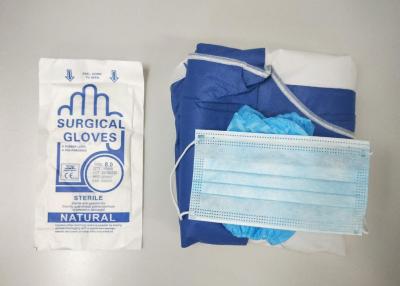 Chine Docteur Paquets chirurgicaux stériles, chirurgien Gown Pack avec le masque protecteur à vendre