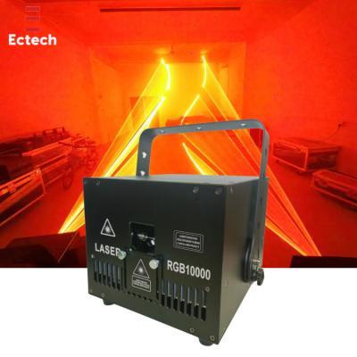 China Concert Specifications Good Price Programmable Laser Light Show System Rgb 10 Watts Laser Stage Light for sale