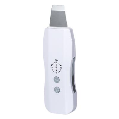 China OEM Wholesale Exfoliators Skin Beauty Facial Vibration Ultrasonic Skin Scrubber DEEP CLEANSING Spatula for sale