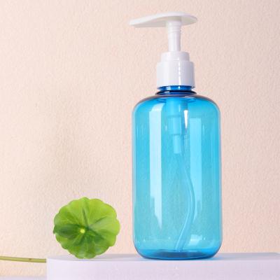China Wholesale 300ml PETG Plastic Cosmetic Bottle Pump cap For Body wash and Shampoo lotion packaging Bottle for sale