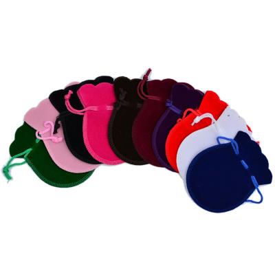 China Recyclable Wholesale Gift Jewelry Drawstring Velvet Pouch / Drawstring Bags for sale