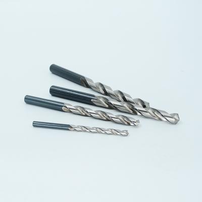 China Metal Drilling M42 M2 High Speed Steel Black Silvery Black Shank Twist Straight Drill Bit For Metal Cutting for sale