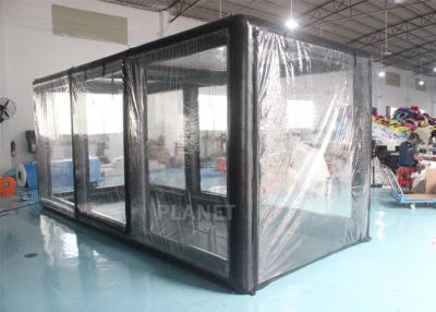 China Transparent 0.6mm PVC Cover Garage Inflatable Car Capsule for sale