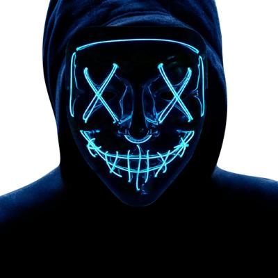 China Eco-Friendly Material Light Up Mask LED Mask, Scary Halloween Mask, Neon Glow Mask Costume Mask With 3