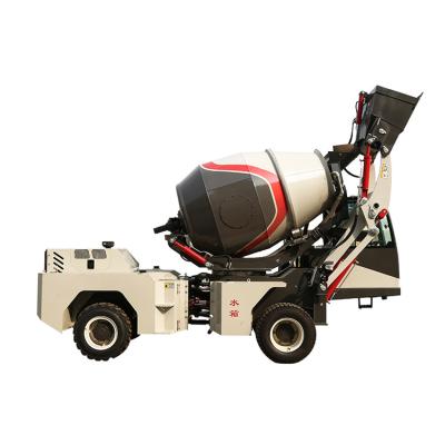 China Construction works 2 Cubic Meters/3m3/5 Yard/Ton/Transit Loader Cement Self Loading Mini Concrete Mixer Trucks For Sale At Supplier Price for sale