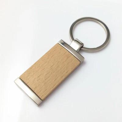 China Gifts custom logo laser wood logo engraving wooden keychains, wooden key chain, wooden blank keyring for sale