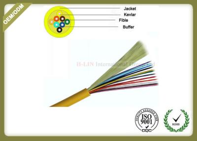 Cina Cavo a fibre ottiche dell'interno di GJFJV 12C 24C 48C MP con il rivestimento di PVC stretto dell'amplificatore in vendita