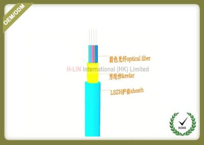 Cina OM3 tipo rivestimento dell'interno GJFPH 4-24F del PVC/LSZH del cavo a fibre ottiche per Data Center in vendita