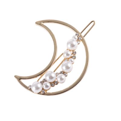 China Fashionable Pearl Artificial Hair Pins Barrettes Decorative Bridal Clips Handmade Hair Accessories For Girls Women for sale