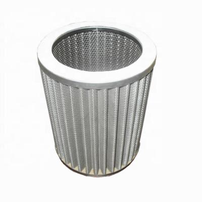 China High temperature resistant stainless steel air filter element/stainless steel metal folding filter element for oil, air, water filtration industry for sale