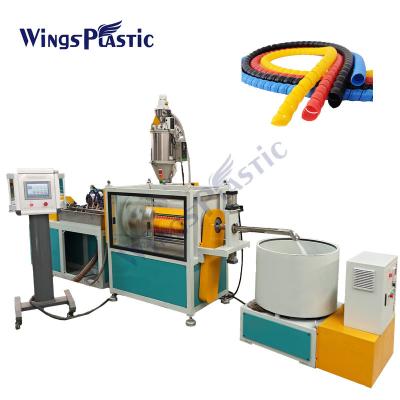 China Elektrische kabeldraad bescherming slang lijn Spiral Wrap slang maken machine Te koop