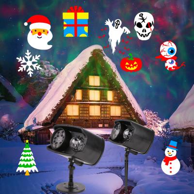 China 5V Plug-in Light Up Halloween Saints Night Christmas Gift Room Lights Rotating Projection Lamp Night Rotating Light for sale
