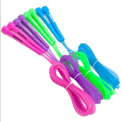 China Fitness Color PVC Plastic Jumping Grips For Adjustable Jump Grip Speed Fitness Jump Rope for sale