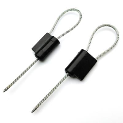 China 300 mm de cable expuesto de acero galvanizado alambre de manipulación prueba de contenedor de seguridad sello de cable en venta