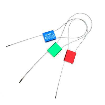 China Área de marcado 26*22mm Tirar Contenedor de seguridad a prueba de manipulación cerradura de sellos de cable numerados en venta
