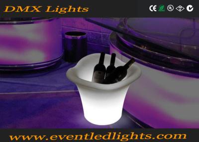 China LED Waterproof Night Club Lighting Illuminated Rechargeable Plastic Led Ice Bucket for sale