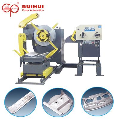 China Sistema de tramitación de la bobina Decoiler y alimentador de la enderezadora con el coche del cargamento de la bobina (Mac2-600) en venta