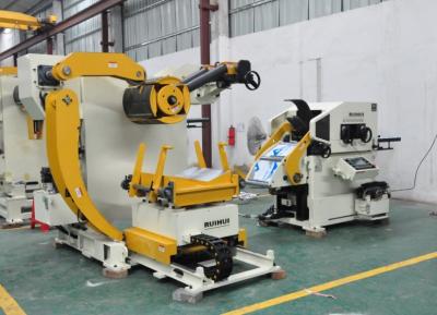 China 3 en 1 enderezadora de acero serva de Decoiler de la bobina del Nc para 4.5m m piense en venta