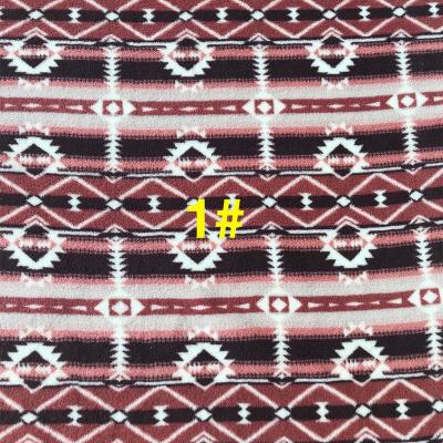 China Wholesale Amazon Navajo Aztec Soft Gypsy Tear-Resistant Printed Geometric Fleece Polyester Designer Fabric For Garment Jacket Blanket for sale