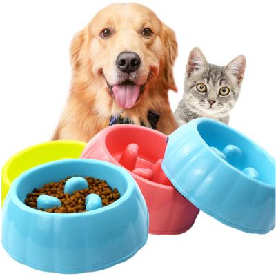 China Sustainable Feeder Dog Bowl Stop Dog Food Slow Choking Non Skid Pet Feeding Bowls for sale