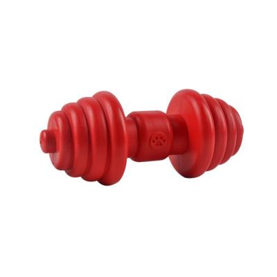China Red Training Dog Chew Resistance Toys Durable Viable TPR Toy Molar Throwing Flying Disc Dog Chew Toy for sale