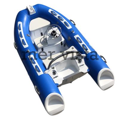 China Speed Racing Fiberglass Rigid Hull Inflatable Boat With CE Certificate RIB 300 for sale