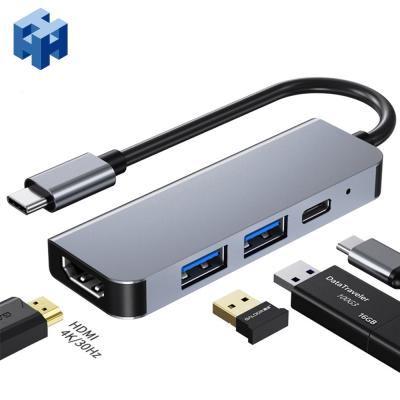 China Laptop Hub 4 Ports USB 3.0 Hub High Speed USB Cable Adapter 4K For PS4/PS4 Slim/Ps4 Pro/XBOXONE/XBOX 360/Computer 155*75*20MM for sale
