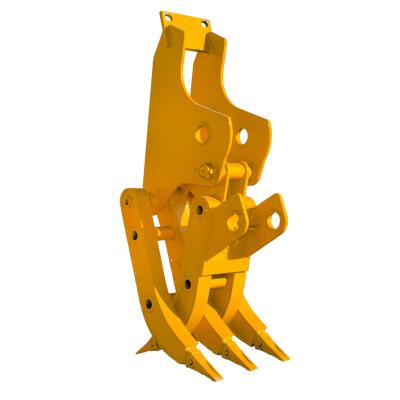 China Machinery Repair Shops Mechanical Attachments Hydraulic Excavator Claw Rotator Grabs Root Rotary Tractor Grapple for sale