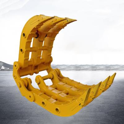China Machinery Repair Shops Rotary Forestry Scrap Hay Root Grapple Hydraulic Attachment Grapple Loader Demolition Grapple for sale