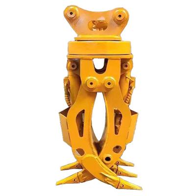 China Log Stone Tractor Machinery Repair Shops Hydraulic Wood Logs Log Loaders Diggers Rotary Construction Lumber Machinery Grapple for sale
