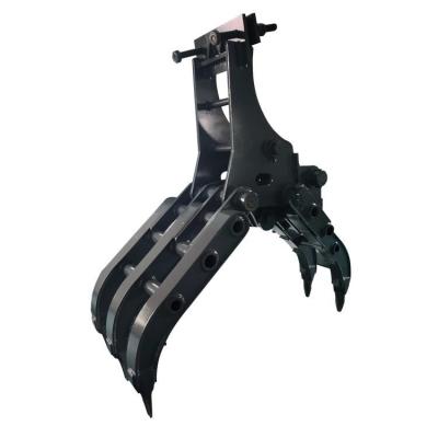 China Machinery Repairs Workshop 5 Finger Mechanical Excavator Turning Log Rock Stone Digger Grab Hydraulic Digger Grapple for sale