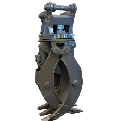 China Machinery repair shops tractor digger mechanical scrap grapple forestry industry log grapple rotation grapple timber for sale